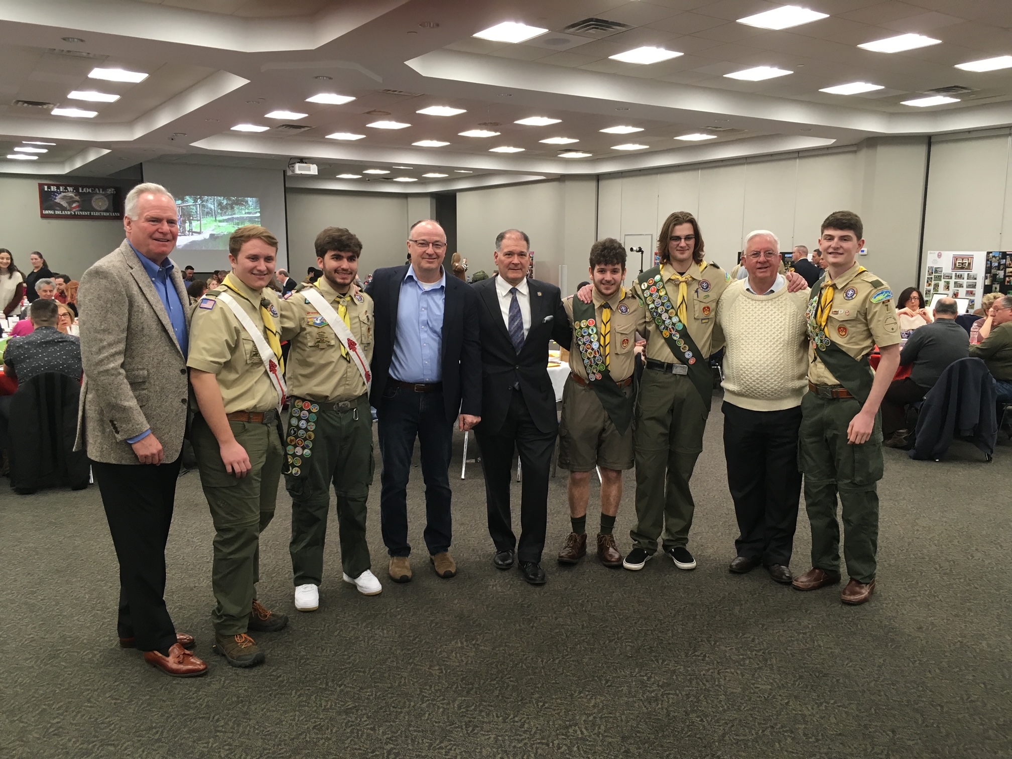 an eagle scout ceremony